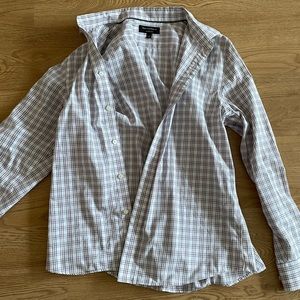Mens Banana Republic Untucked Button Up